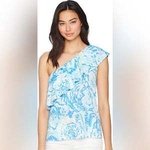 Lilly Pulitzer Women's Matteo Top Bennet BlueSalty Seas